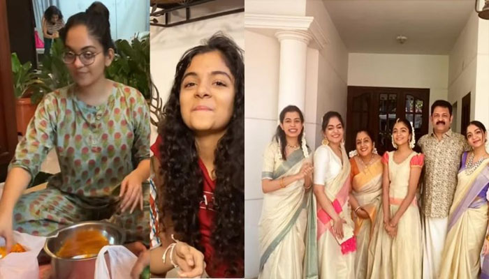 ഓണാഘോഷ വിഡിയോയുമായി അഹാനയും സഹോദരിമാരും; വീഡിയോ വൈറൽ 