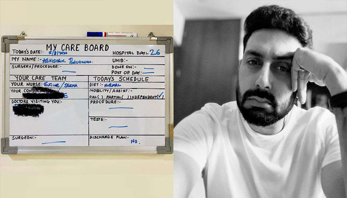 കോവിഡ് പോസ്റ്റീവായി ആശുപത്രിയില്‍ 26 ദിവസം;  ഡിസ്ചാര്‍ജ്ജ് പ്ലാന്‍ പങ്കുവച്ച് അഭിഷേക് ബച്ചന്‍