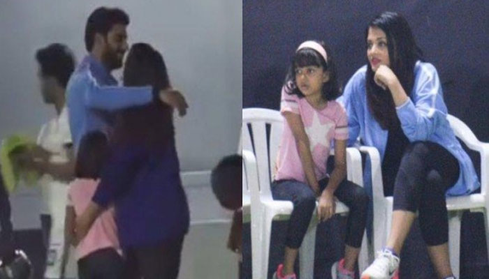 താരങ്ങളുടെ ഫുട്‌ബോൾ മത്സരത്തിൽ വിജയിച്ച അച്ഛനെ അഭിനന്ദിക്കാൻ ഓടിയെത്തി ആരാധ്യ; അമ്മയുടെ കൈവിടിച്ച് ഓടിയെത്തി അചന്റെ തോളിൽ കയറിയിരിക്കുന്ന താരപുത്രിയുടെ വീഡിയോ വൈറലാക്കി ആരാധകർ; ഐശ്വര്യയെയും ചേർത്ത് പിടിച്ച് അഭിഷേക്