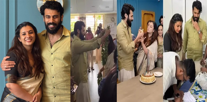 എത്തിയത് ലളിതമായ വേഷത്തില്‍; തുളസിമാല പരസ്പരം ചാര്‍ത്തി വിവാഹം; നടന്‍ ആന്‍സന്‍ പോള്‍ നിധിയെ സ്വന്തമാക്കിയത് ആഡംബരങ്ങള്‍ തീരെ ഇല്ലാതെ; വിവാഹം നടന്നത് തൃപ്പൂണിത്തുറ രജിസ്ട്രാര്‍ ഓഫീസില്‍