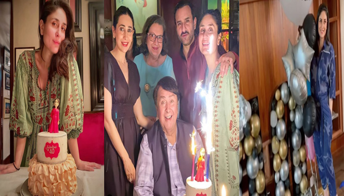 കേക്കിന് മുകളില്‍ ടോപ്പിങ്ങായി മറ്റൊരു കരീന; ഫ്‌ളോറല്‍ പ്രിന്റഡ് ടോപ്പ് ധരിച്ച് സിംപിള്‍ ലുക്കില്‍ കേക്ക് മുറിച്ച് കരീന കപൂര്‍
