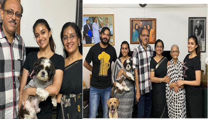 33ാം വിവാഹവാര്‍ഷികം ആഘോഷിച്ച് മേനകയും സുരേഷ് കുമാറും; ചിത്രങ്ങള്‍ പങ്കുവച്ച് മകള്‍ കീര്‍ത്തി സുരേഷ്