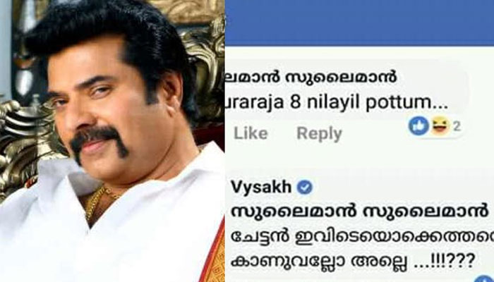 മെഗാസ്റ്റാറിന്റെ മധുരരാജ പൊട്ടുമെന്ന യുവാവിന്റെ കമന്റ് ; ഡീഗ്രേജിങ് നടത്തിയ യുവാവിനെ പഞ്ഞിക്കിട്ട് സംവിധായകന്‍ വൈശാഖന്‍; മറുപടി ഏറ്റെടുത്ത് സോഷ്യല്‍ മീഡിയയും 