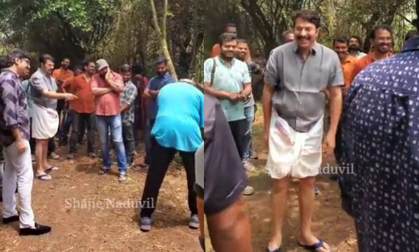 ആക്ഷന്‍ പറഞ്ഞ് മമ്മൂട്ടി... സ്റ്റണ്ട് കൊറിയോഗ്രാഫര്‍ക്ക് നിര്‍ദ്ദേശം നല്കുന്നതിനൊപ്പം മമ്മൂക്കയുടെ ട്രോളും; 'ക്രിസ്റ്റഫറി'ന്റെ രസകരമായ ലൊക്കേഷന്‍ വീഡിയോ വൈറലാക്കി മമ്മൂക്ക ഫാന്‍സുകാര്‍
