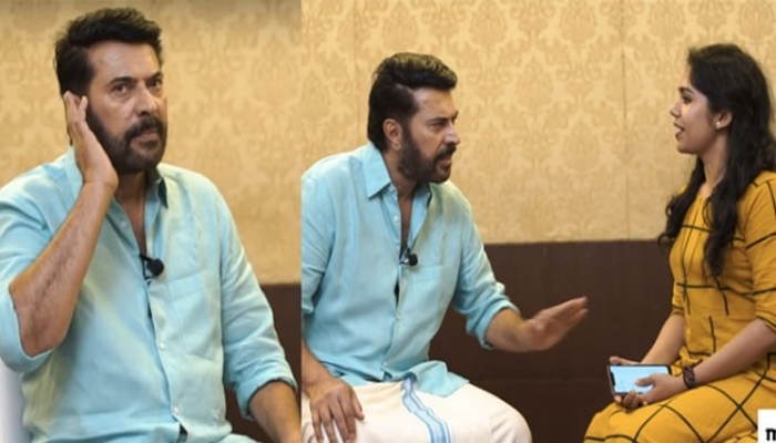 ഇന്റർവ്യൂവിനായി മമ്മൂക്കയുടെ മുന്നിലെത്തിയതും പരിഭ്രമത്തോടെ അവതാരക; പേടിക്കേണ്ട ചോദിച്ചോ... ഞാൻ പിടിച്ച് തിന്നുകയൊന്നുമില്ലെന്ന തമാശയുമായി മമ്മൂട്ടി; പേടിച്ചിരുന്ന അവതാരകയെ കൈയിൽ തട്ടി ആശ്വസിപ്പിച്ച് നടൻ