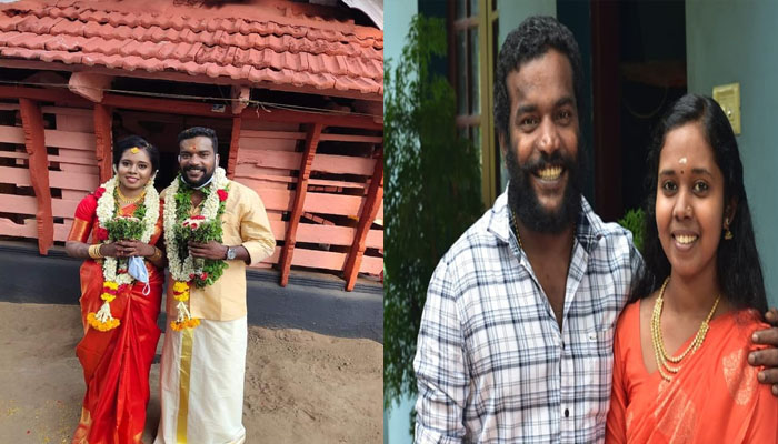 ഉള്ളത് കൊണ്ട്  ഒരുമയോടെ ഒരു വർഷം; ഒന്നാം വിവാഹ വാർഷികം ആഘോഷമാക്കി നടൻ മണികണ്ഠൻ ആചാരി 