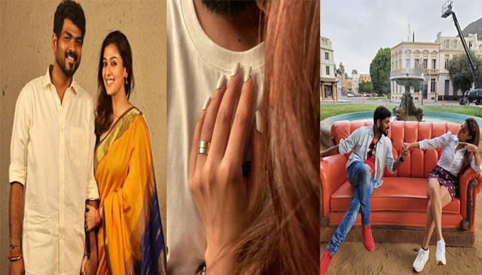 വിഘ്‌നേഷിന്റെ നെഞ്ചിൽ കൈ വച്ച് നയൻ താര; മോതിരത്തിന്റെ ചിത്രം മാത്രം പങ്കുവച്ച് വിഘ്‌നേശ്; കല്യാണം ആയോ എന്നുള്ള സംശയവുമായി ആരാധകർ