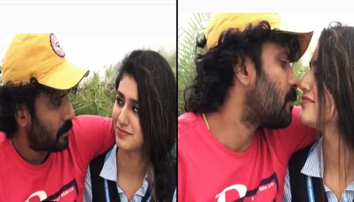  ഇതെന്തിന്റെ കുഞ്ഞാടെ; പ്രണായതുരയായി ചുംബിക്കാനൊരുങ്ങി പ്രിയാവാര്യര്‍; പക്ഷേ അവസാനമാണ് കിടു; വീഡിയോ വൈറല്‍