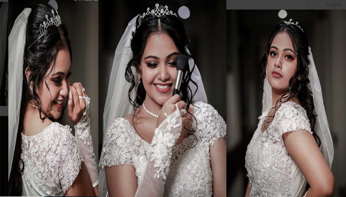ഡയമണ്ട് മാലയും സ്റ്റഡ്സും, വിവാഹഗൗണില്‍ മാലാഖയെ പോലെ അണിഞ്ഞൊരുങ്ങി റബേക്ക; ചിത്രങ്ങള്‍ വൈറലാകുന്നു