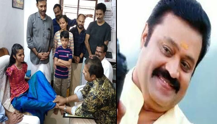 കാലുകളാല്‍ എ പ്ലസ് കൊയ്ത ദേവികയെ കാണാന്‍ സുരേഷ് ഗോപിയെത്തി; അപ്രതീക്ഷിതമായി വീട്ടിലേക്കെത്തിയ സൂപ്പര്‍സ്റ്റാറിനെ കണ്ട് നടുങ്ങി കുഞ്ഞു ദേവികയും; സോഷ്യല്‍ മീഡിയയില്‍ സുരേഷ് ഗോപി വീണ്ടും താരം
