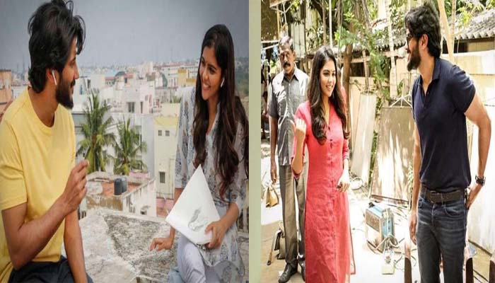 കല്യാണി പ്രിയദര്‍ശന്റെ   ലൊക്കേഷന്‍ ചിത്രങ്ങള്‍ വൈറല്‍ !  കല്യാണിയെ  ഞങ്ങള്‍ ഏറെ സ്നേഹിക്കുന്നു എന്ന് ദുല്‍ഖറും കൂട്ടരും 