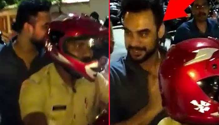 കൊച്ചിയിലെ ബ്ലോക്കില്‍ കുടുങ്ങിയ ടൊവിനോയ്ക്ക് രക്ഷകനായത് ബൈക്കിലെത്തിയ പൊലീസുകാരന്‍; പൊതുപരിപാടിയില്‍ പങ്കെടുക്കാനെത്തിയ താരം ട്രാഫിക്ക് ബ്ലോക്കില്‍ പെട്ടതോടെ ബൈക്കിന്റെ പിന്നിലിരുന്ന് മാസ് എന്‍ട്രിയും; വൈറലായി വീഡിയോ 