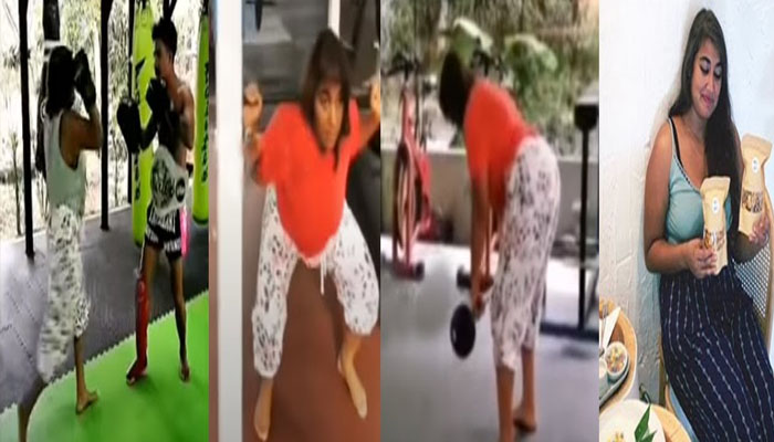 ഹെവി വർക്ക് ഔട്ട് ചിത്രങ്ങളുമായി വിസ്മയമോഹൻലാൽ; സ്ലിം ബ്യൂട്ടിയാകാനുള്ള  തയ്യാറെടുപ്പിലാണോ എന്ന് ചോദിച്ച് ആരാധകർ 